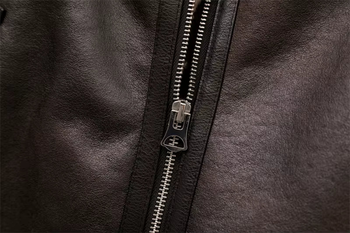 2024 New Woman'S Fashion Thick Warm Faux Shearling Jacket Coat Vintage Long Sleeve Belt Hem Female Outerw